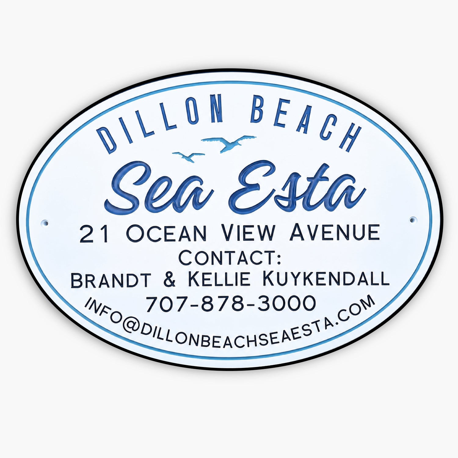 Custom carved vacation rental sign for an Airbnb or VRBO property