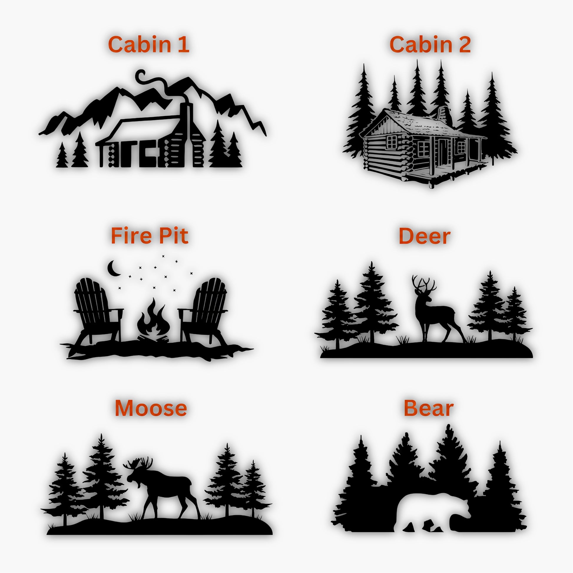 cabin sign artwork selections