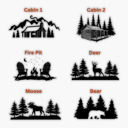 cabin sign artwork selections