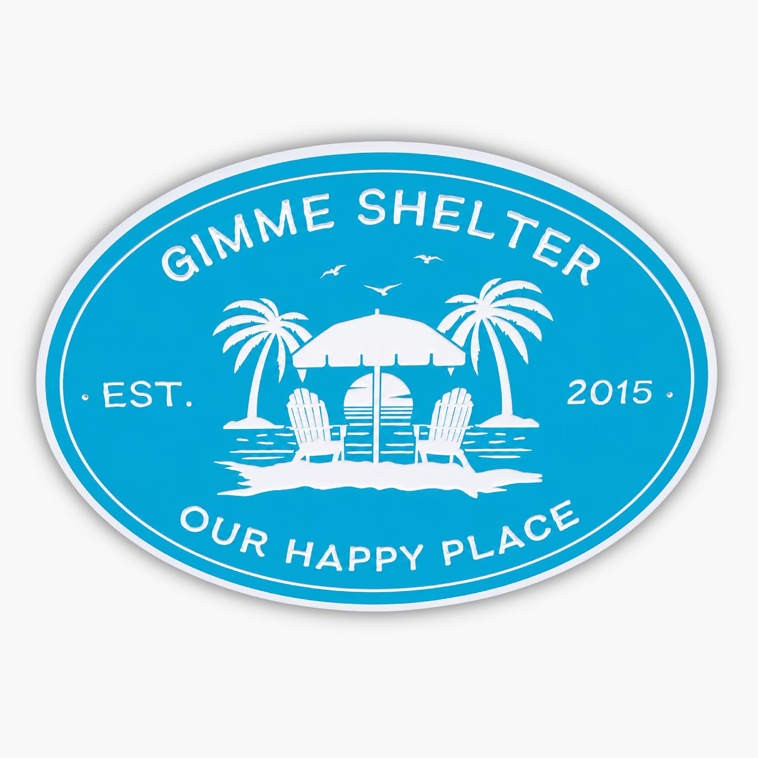gimme shelter personalized pvc sign