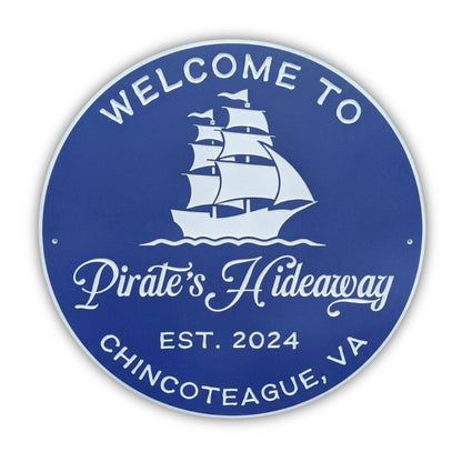 pirates hideaway custom sign