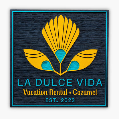 la dulca vida textured sign 1