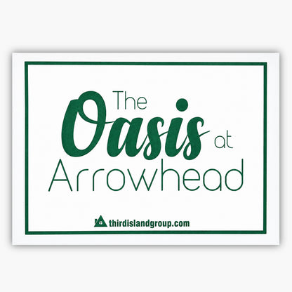 the oasis at arrowhead sign