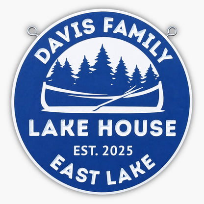 Personalized Lake House Sign